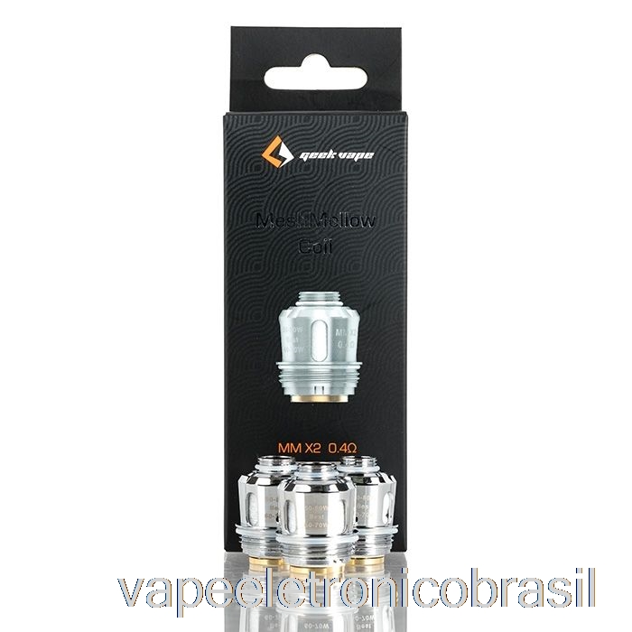 Vape Recarregável Geek Vape Meshmellow Mm Bobinas De Substituição 0,4ohm Mm X2 Meshmellow Bobinas